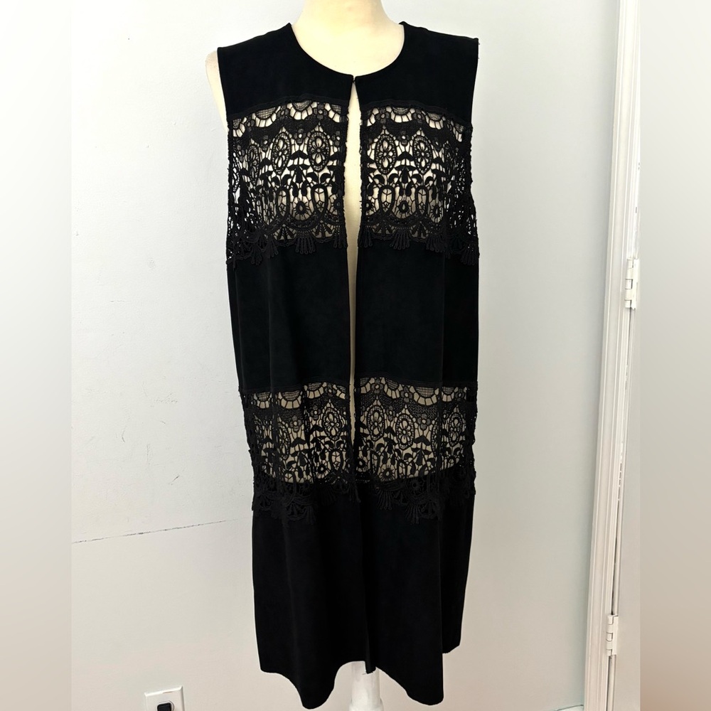 Colleen Lopez black long vest